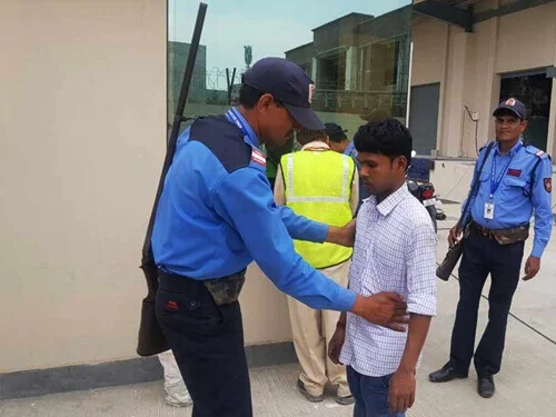 Security Guard Services Gun Man