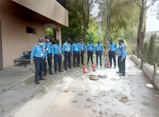 King Securitas security guards on duty in Delhi NCR